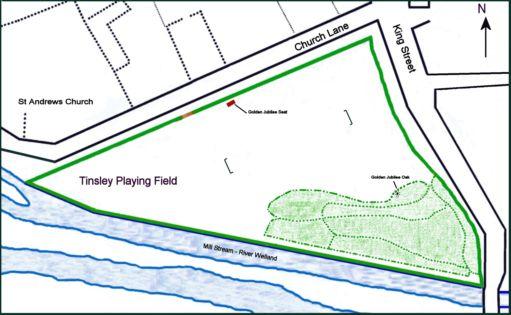 map of west deeping tinsley field